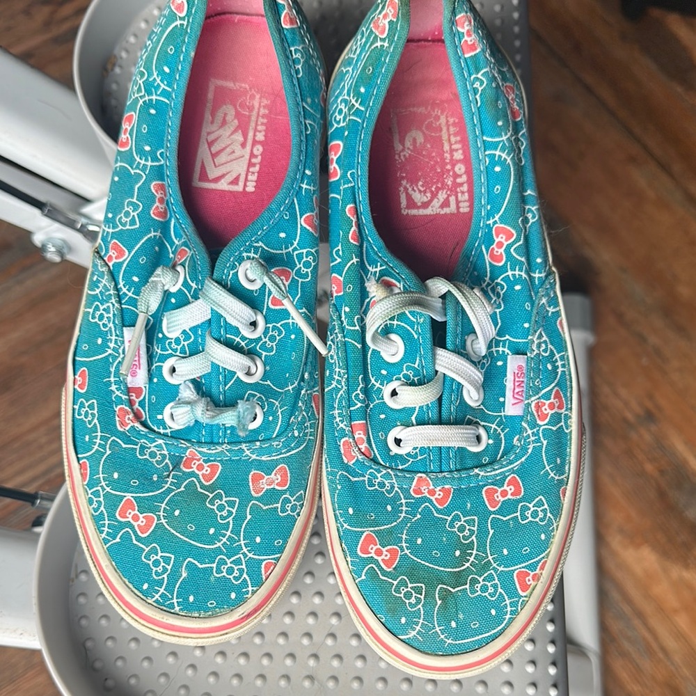 Vans Kids Teal Hello Kitty Sneakers